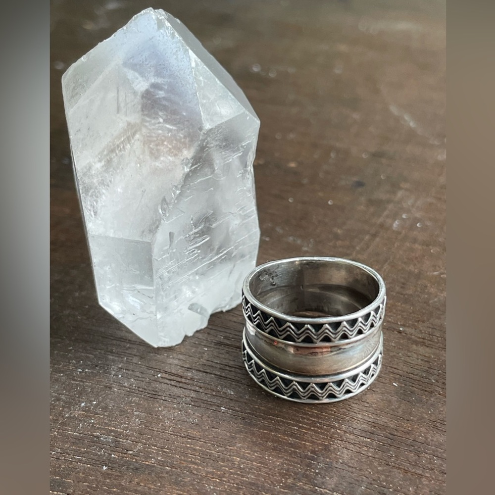 Vintage 90’s Sterling Silver Chunky Ring Size 5 3/4